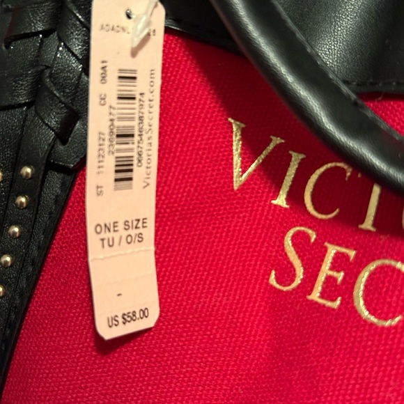 Victoria's Secret Bold Red and Black Tote - Picture 3 of 8
